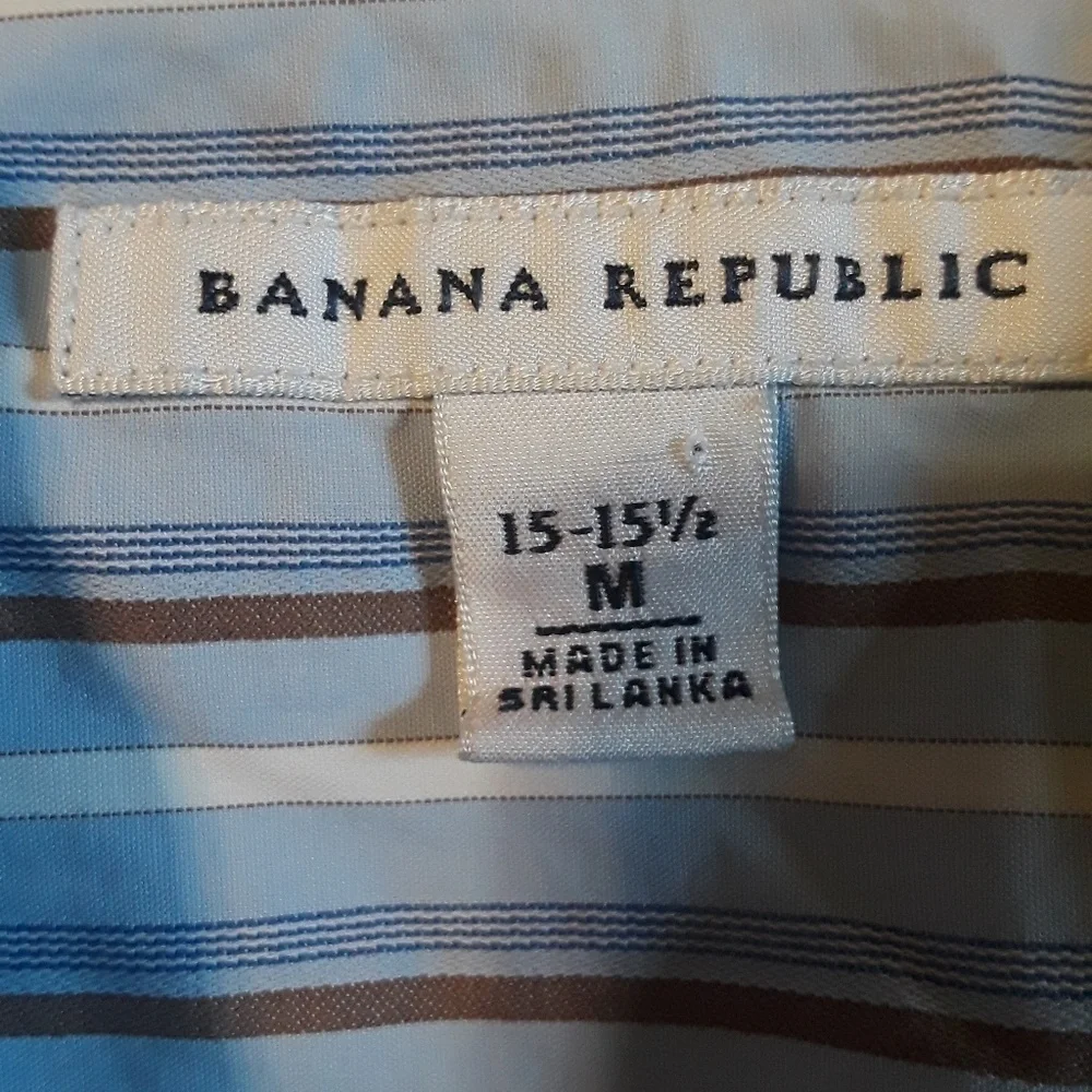Men's Banana Republic multi strips long sle